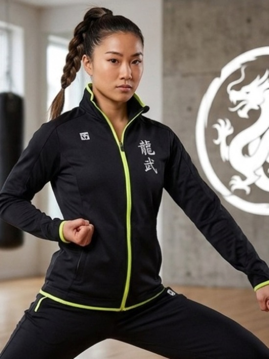 Mooto Jackets & Blazers - Mooto Taekwondo Stream Line Jacket Color Black/Neon Training Size: XS